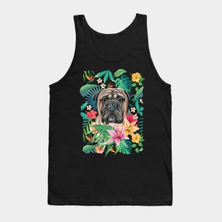 Tropical Bullmastiff Tank Top